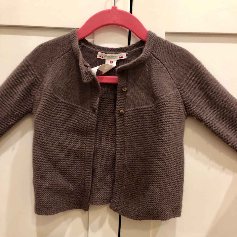 Bonpoint baby girls sweater, worn a couple times
